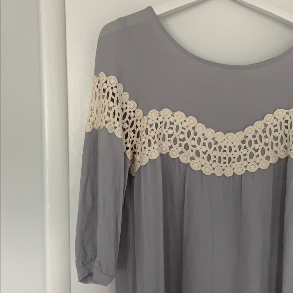 Grey t-shirt dress